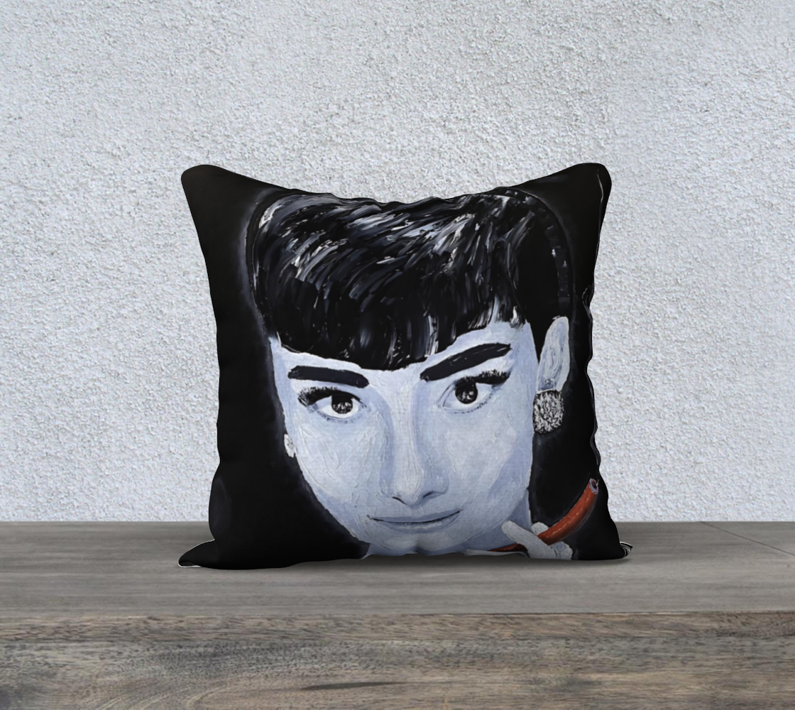 Housse de coussin Audrey Hepburn