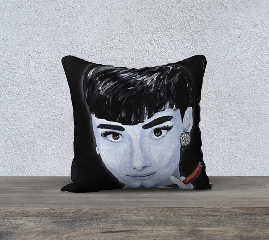 Housse de coussin Audrey Hepburn